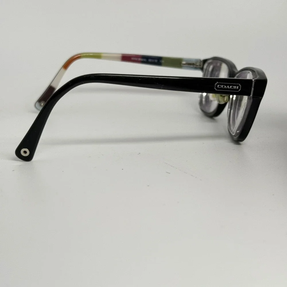 Coach HC 6013 Julayne Eyeglasses Black Rectangular Frames 5002 52-16-135